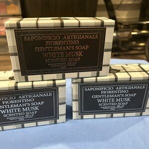 3 White Musk Soap - Black and White